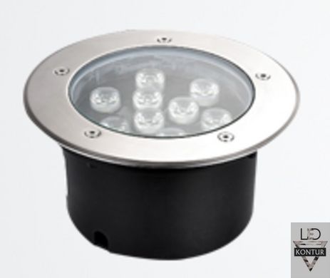 Грунтовый светильник 9W, 2700-6500К, IP67
