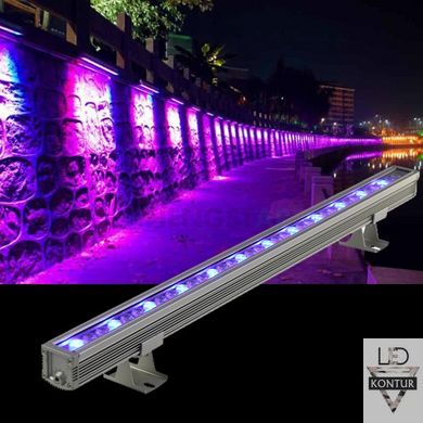 Линейный алюминиевый светильник 12W RGB/RGBW